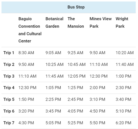 Baguio City is Offering Free Bus Rides for Tourists